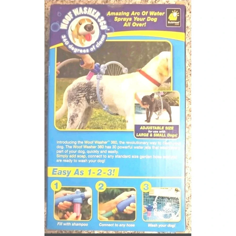 Dog Bath‎ Woof Washer 360 Washing Station Adjustable Size NIB